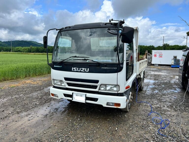 いすゞ フォワード ダンプ（農場） 水素ガスエンジンカーボンクリーニング 施工中（出張施工）｜有限会社ケースタイル 旭川