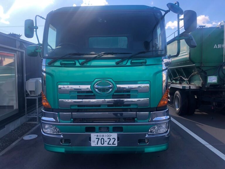 日野 プロフィア（大型・運送会社） 水素ガスエンジンカーボンクリーニング 施工中（出張施工）｜有限会社ケースタイル 旭川