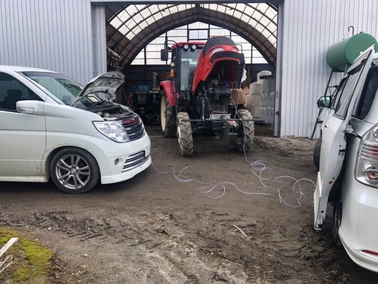 日産 エルグランド（E51） 水素ガスエンジンカーボンクリーニング 施工中（出張施工）｜有限会社ケースタイル 旭川